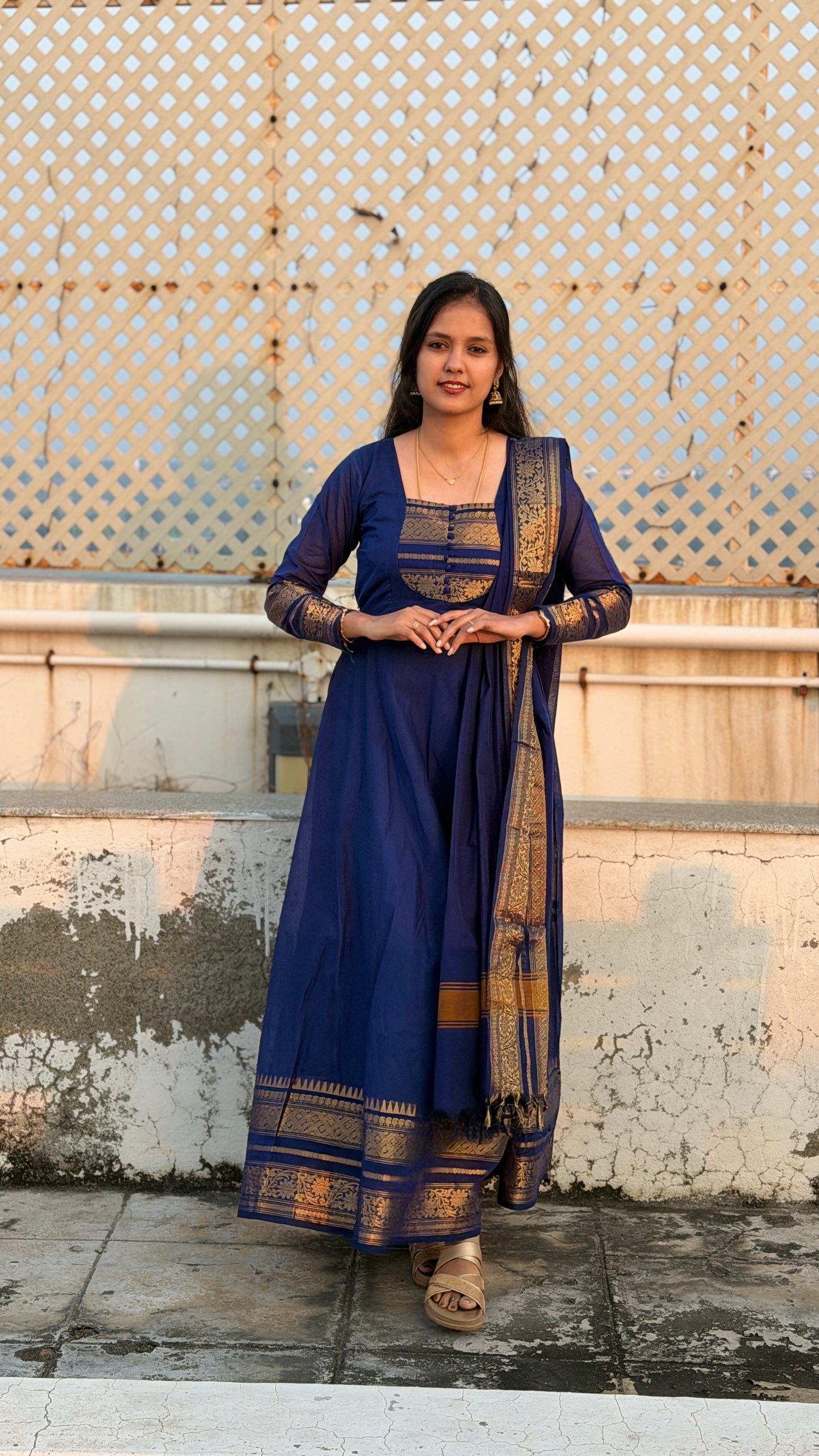 Premium Royal Full length Blue Anarkali