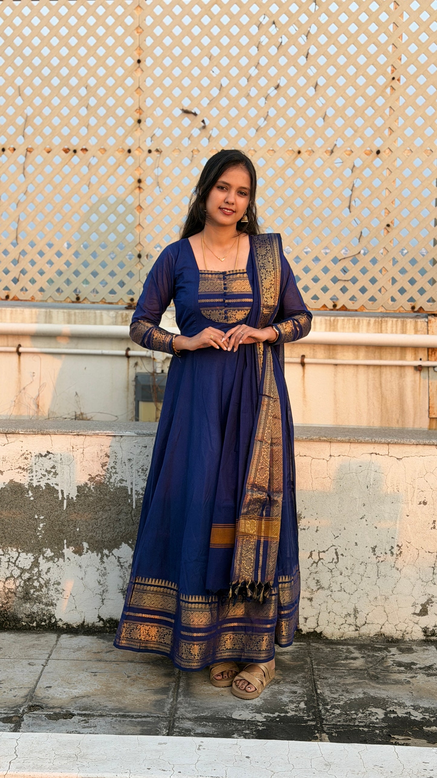 Premium Royal Full length Blue Anarkali