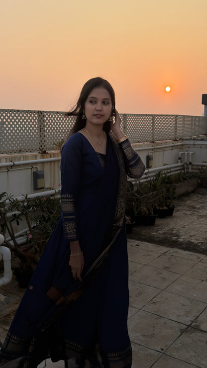 Premium Royal Full length Blue Anarkali