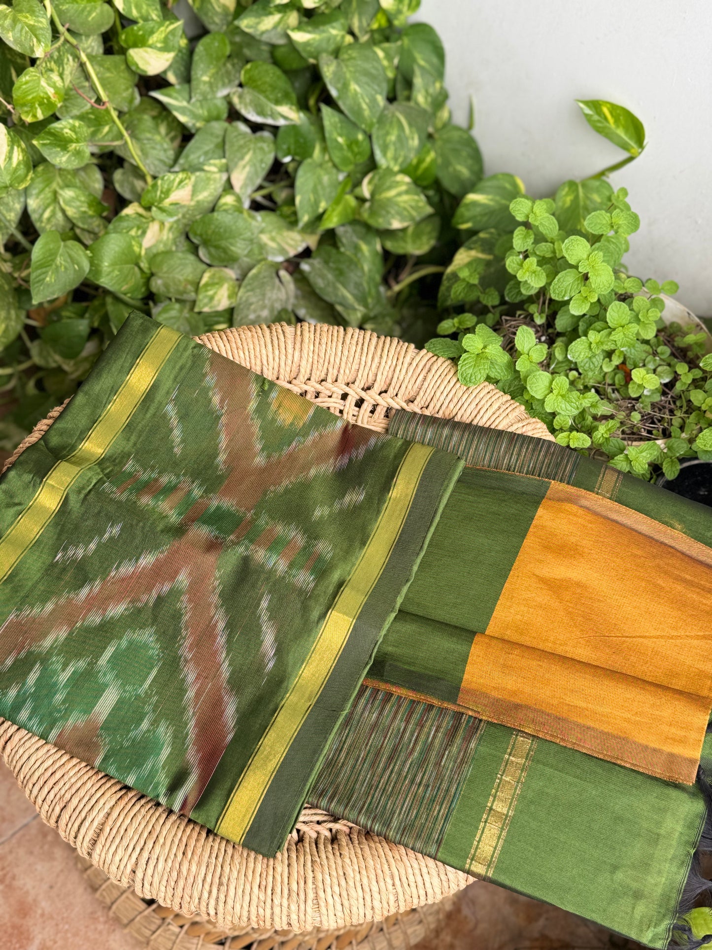 Premium Silk Cotton Pochampally set