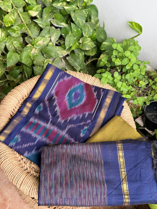 Premium Silk Cotton Pochampally set