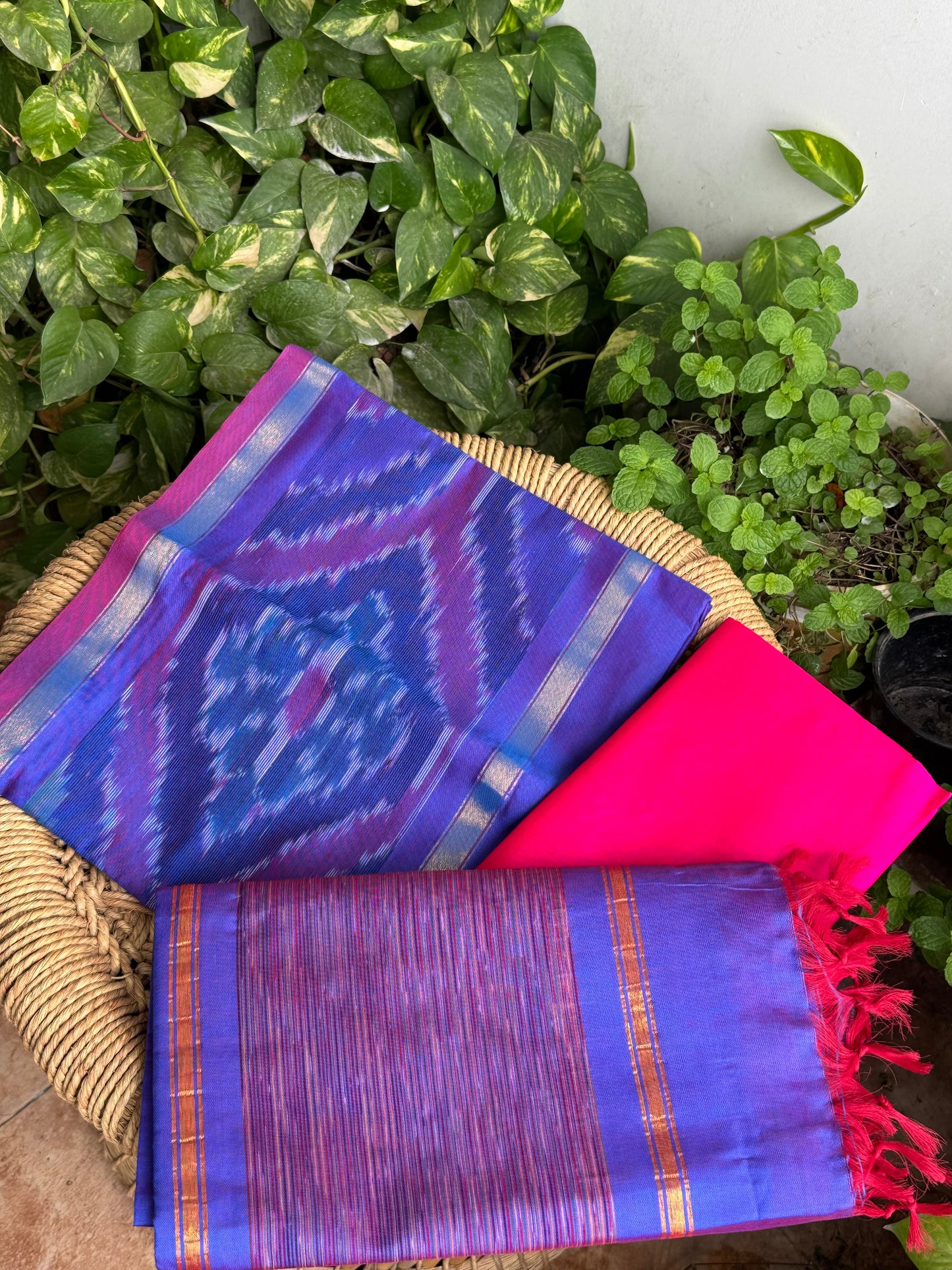 Premium Silk Cotton Pochampally set