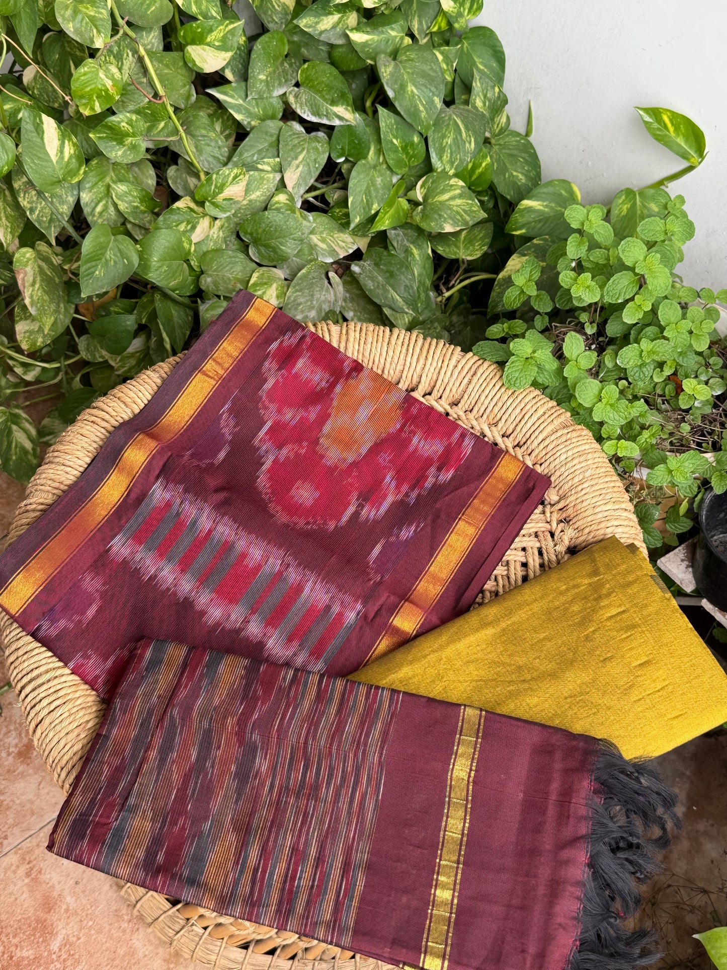 Premium Silk Cotton Pochampally set
