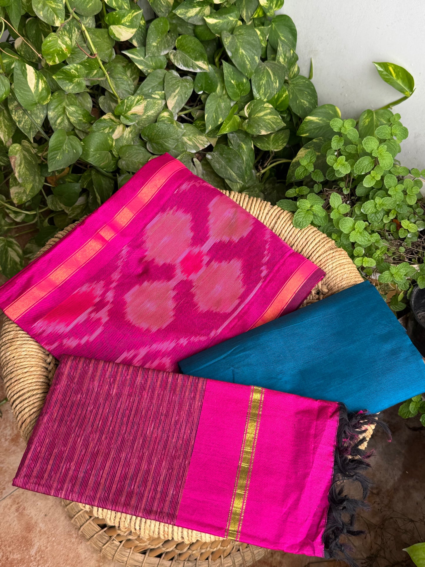 Premium Silk Cotton Pochampally set