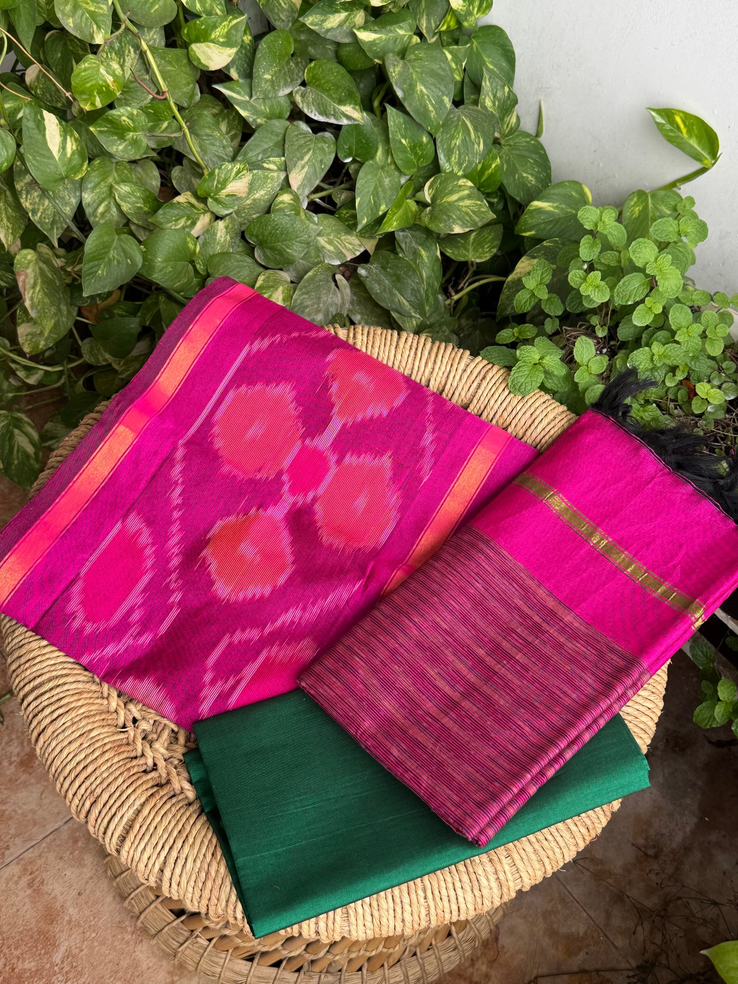 Premium Silk Cotton Pochampally set
