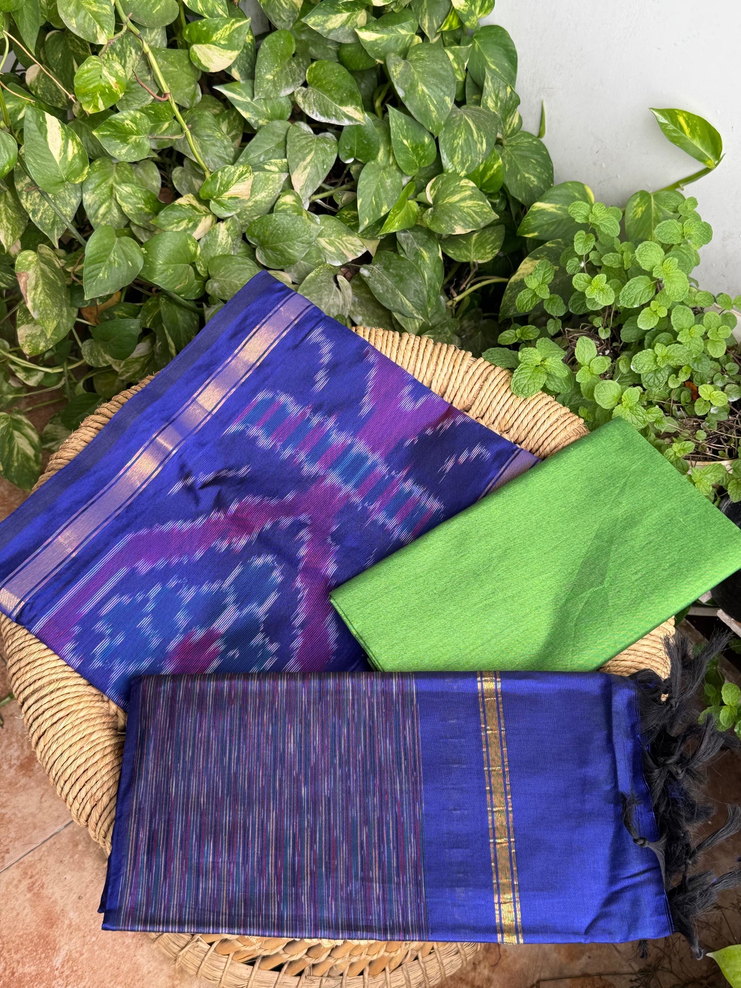 Premium Silk Cotton Pochampally set