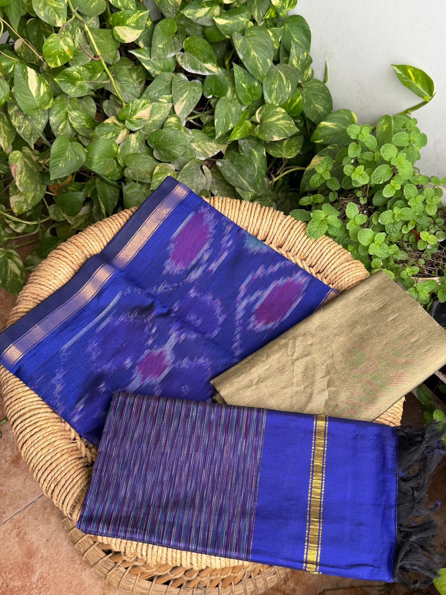 Premium Silk Cotton Pochampally set