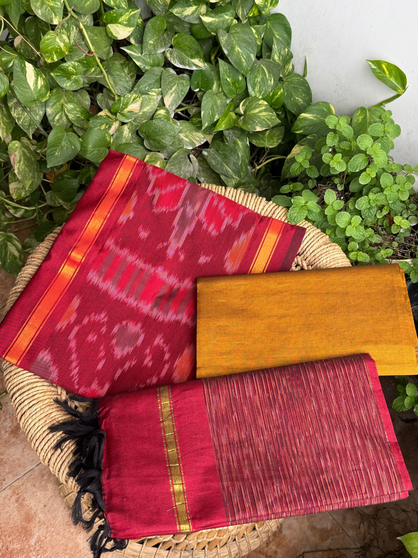 Premium Silk Cotton Pochampally set