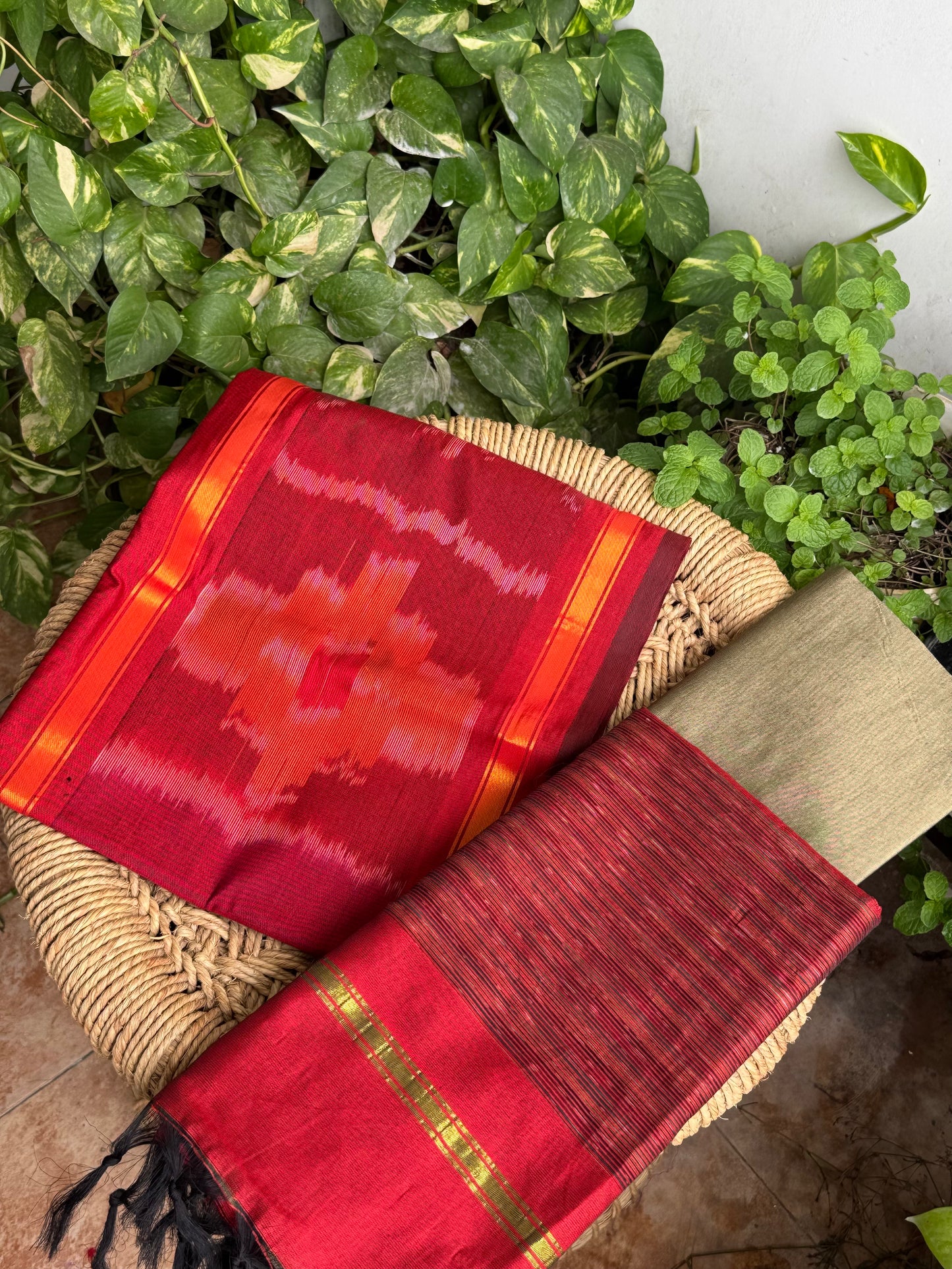 Premium Silk Cotton Pochampally set