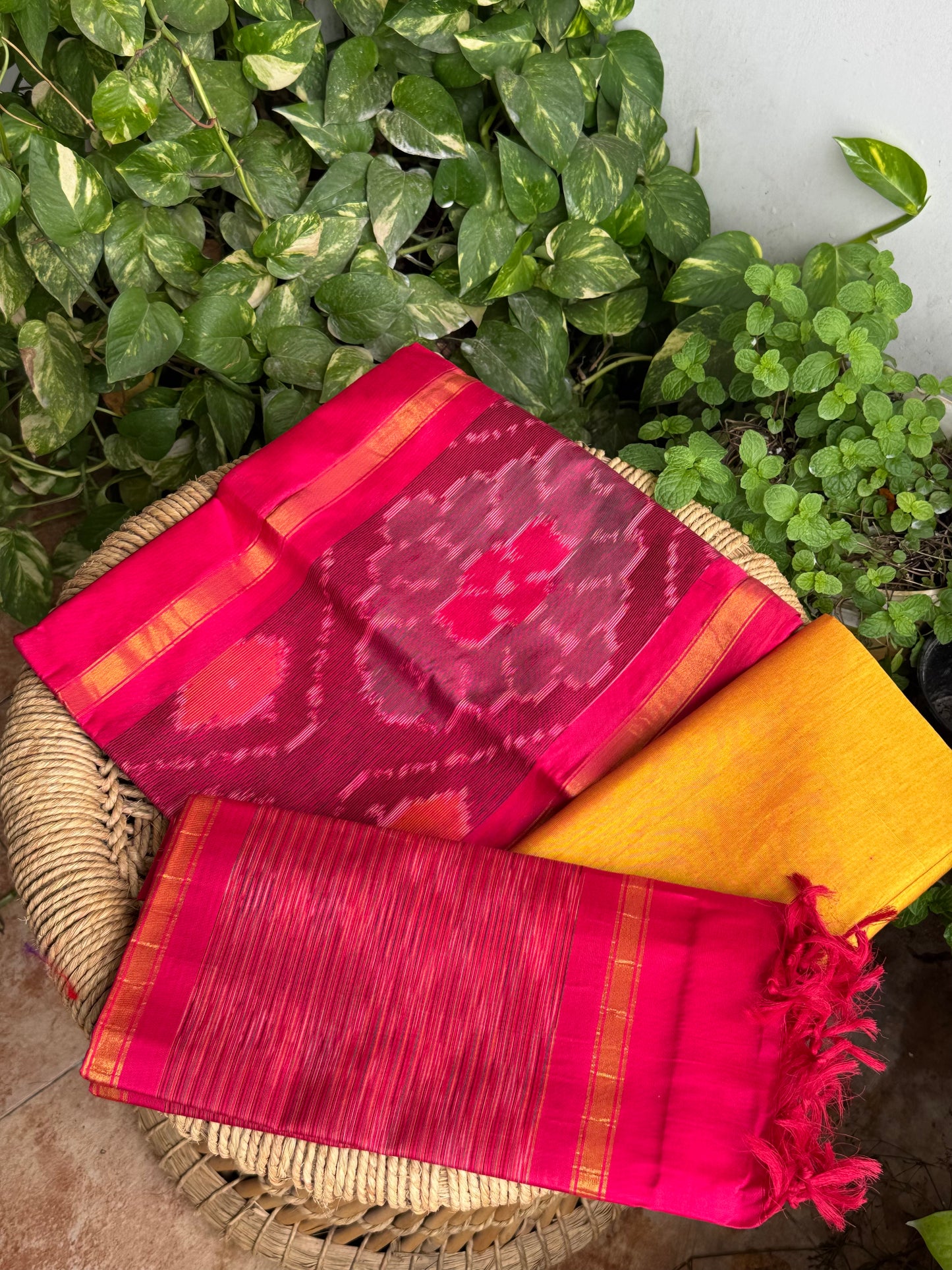 Premium Silk Cotton Pochampally set