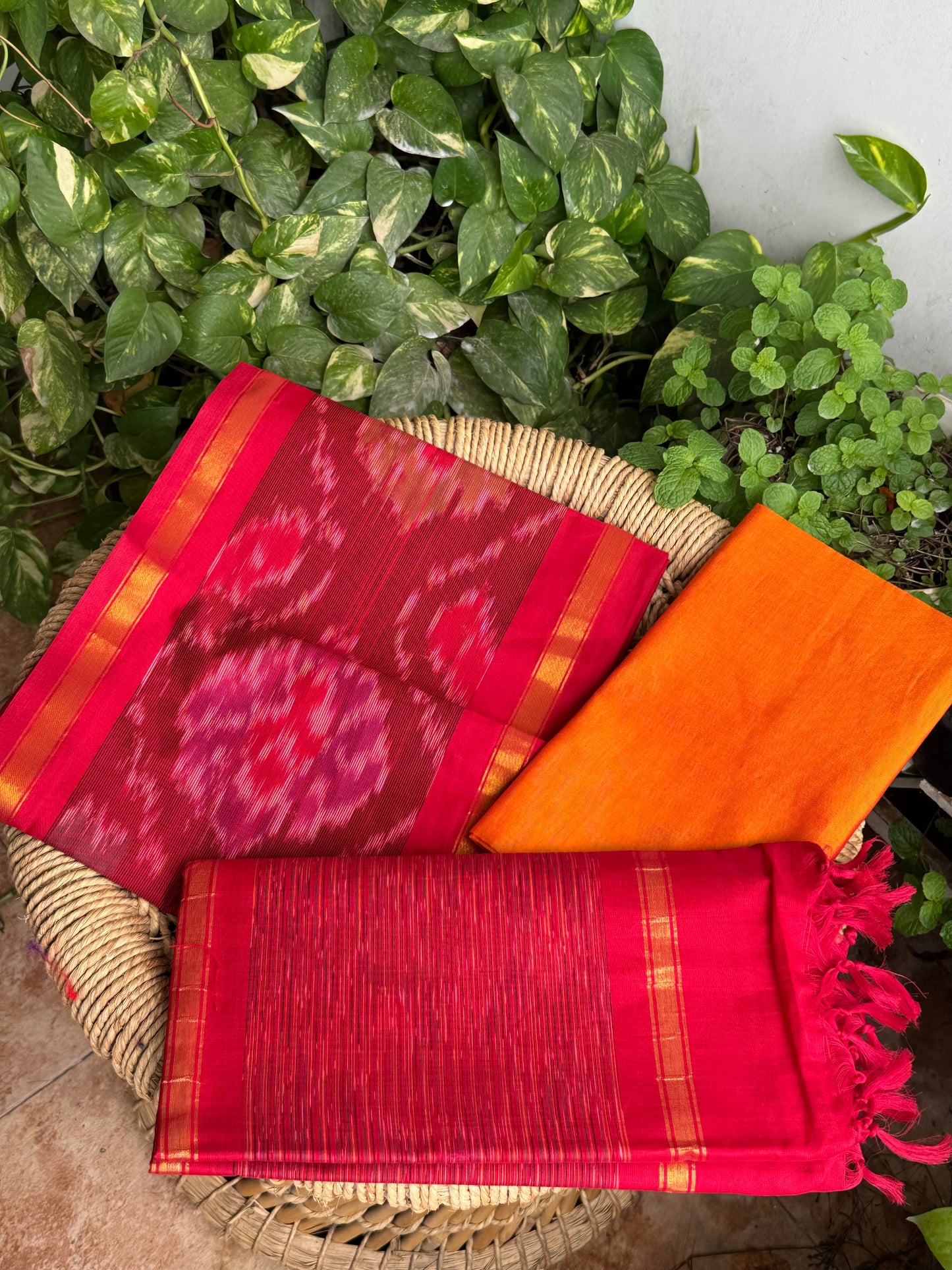 Premium Silk Cotton Pochampally set