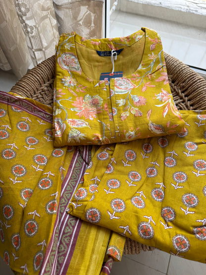 Casual Cotton kurta sets with Lining